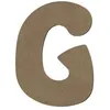 Image de Lettre majuscule G en bois MDF à décorer - 8 cm