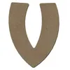 Image de Lettre majuscule V en bois MDF à décorer - 8 cm