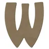 Image de Lettre majuscule W en bois MDF à décorer - 8 cm