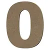 Image de Chiffre 0 en bois MDF à décorer - 8 cm