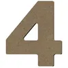 Image de Chiffre 4 en bois MDF à décorer - 8 cm