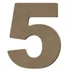 Image de Chiffre 5 en bois MDF à décorer - 8 cm - Gomille