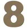 Image de Chiffre 8 en bois MDF à décorer - 8 cm