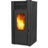 Image de Poêle à granulés de bois 11.9kw noir Supra orphee 12 noir