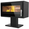 Image de SUPRA Poêle à bois LARRY SUR PIED acier - horizontal - étanche - bûcher - 8,5kW