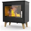 Image de Poêle à bois étanche 7.3kw noir Supra FR9016170B