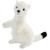Image de Peluche Hermine Blanche Dressee 23cm