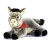 Image de Peluche âne couché bandana 24 cm