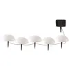 Image de 5 Demi boules solaires à piquer HALF MOON D15cm