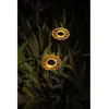 Image de Decoration lumineuse solaire G4460 - Forme tournesol - H44 cm