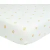 Image de Drap housse Trois Kilos Sept Coton Beige 60x120 cm