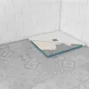 Image de Bac receveur de douche à carreler 90x90cm recoupable sur mesure pour douche à l'italienne
