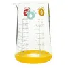 Image de Pichet doseur 0. 5 l en verre et silicone jaune