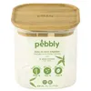 Image de Boîte alimentaire verre et bambou 800ml - Pebbly - Transparent - Verre