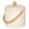 Image de Seau à compost rond 7l crème Pebbly NBA167