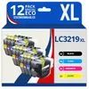 Image de 123CONSOMMABLES - LC3219XL Cartouches encre compatible avec Brother LC3219XL LC3219 LC3217 pour Brother MFC-J5330DW, J5730DW, J6930DW, J5930DW, J6530DW, J6935DW (3 Noir / 3 Cyan / 3 Magenta / 3 Jaune)
