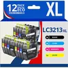 Image de 123CONSOMMABLES - LC3213 LC3211 - Cartouches d'encre Compatible pour Brother LC3213 DCP-J572DW MFC-J497DW MFC-J491DW MFC-J895DW DCP-J774DW DCP-J772DW MFC-J890DW (3 Noir / 3 Cyan / 3 Magenta / 3 Jaune)