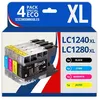Image de 123CONSOMMABLES - LC1220/LC1240/LC1280 - Cartouches Encre Compatible avec Brother DCP-J725DW DCP-J925DW MFC-J430 MFC-J5910DW MFC-J625DW MFC-J6510DW MFC-J6910DW (1 Noir / 1 Cyan / 1 Magenta 1 Jaune)