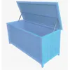 Image de Coffre de rangement lasuré bleu Habrita box1355