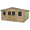 Image de Abri de jardin 12.65m² bois naturel Habrita ba4030.02n