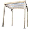 Image de Habrita - Carport En Bois Autoclavé Toit Plat Couvert