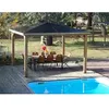 Image de Abri de piscine 14,36 m² bois traité Habrita thb 3535.0