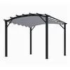 Image de Pergola arche 11.22 m2 gris anthracite Habrita per3433gg