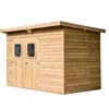 Image de Abri theora sans plancher panneaux en bois thermo chauffé toit mono pente 4.52 m² Habrita the2818.02n