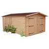 Image de Garage denis madriers douglas 28 mm sans plancher Habrita de3554n