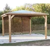 Image de Abri de piscine 12.32m² bois traité Habrita thb3535.v