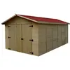 Image de Garage 15.60m² bois naturel Habrita ed2848n