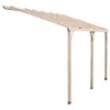 Image de Carport mural pergola 15 m² bois autoclavé Habrita car3050am