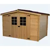 Image de Abri de jardin 9.42m² bois naturel Habrita al3030.02n