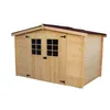 Image de Abri madriers massifs 4.59 m² bois naturel Habrita al3019.02n
