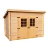 Image de Abri madriers massifs 4.59 m² bois naturel Habrita ch3019.02n