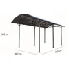 Image de Carport 27.51 m² gris anthracite Habrita car3676alcc