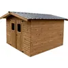 Image de Abri de jardin 11.97m² brun doré Habrita tha3030.02t