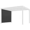 Image de Rideau pour pergola bioclimatique 8 personnes gris Habrita perbir30
