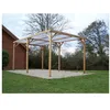 Image de Pergola en bois thermo chauffé 15.10 m² avec couverture pvc Habrita th3051s2