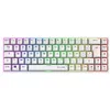 Image de Clavier gaming Azerty sans fil mécanique The G-Lab Keyz Titanium WL Blanc