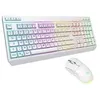 Image de Pack gamer sans fil - THE G-LAB - COMBO TUNGSTEN EX W - Clavier + souris - 32 macros configurables - BLANC