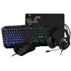 Image de Pack Gamer 4 en 1 - The G-Lab - COMBO NATRIUM - Souris Filaire - Clavier Filaire - Casque Filaire - Tapis de Souris