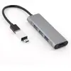 Image de Bluestork 3 ports USB 2.0 + HDMI (USB-A, 3 ports), Station d’accueil + hub USB, Gris