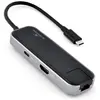 Image de Bluestork 3 ports USB 2.0 + HDMI + USB Type C + RJ45 (USB-C, 6 ports), Station d’accueil + hub USB, Gris