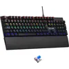 Image de The G-Lab Keyz Carbon Ex - Clavier Mécanique Azerty Switch Bleu - Clavier Gaming Rétroéclairage LED RGB, Anti-ghosting Total, 12 Touches multimedias - PC/PS5/Xbox (Keyz Carbon EX (Nouvelle Version)