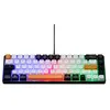 Image de Clavier gaming Azerty filaire The G-Lab Keyz Hydrogen pour PS4 Xbox et PC Noir Blanc et Orange