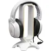 Image de Support pour Casque/Micro-Casque - K-STAND RADO - RGB USB - Blanc