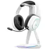Image de Support pour Casque/Micro-Casque - K-STAND HYDROGEN - 2 ports USB - Blanc