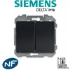 Image de Siemens - double va et vient anthracite delta iris