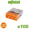 Image de Wago - 100 bornes connexion auto 3 entrées s2273